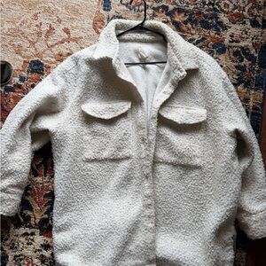 H&M Cream Teddy Jacket